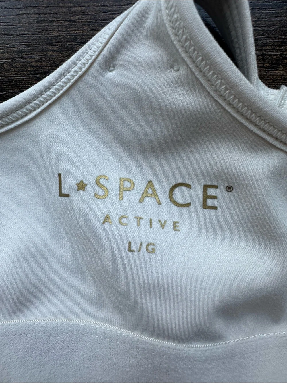 L*Space Active White Revel Top (Large)